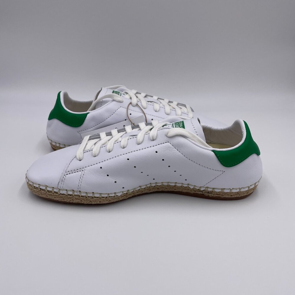 adidas Stan Smith Clot White / Green Women's Shoes - Picture 2 of 8